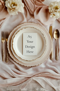A5 Wedding Menu Cards | 148 x 210mm | Print Your Own Design | JJ Bespoke Print