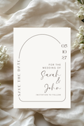 Personalised Arch Frame Save the Date Card | A5 | 300gsm, Linen or Hammered