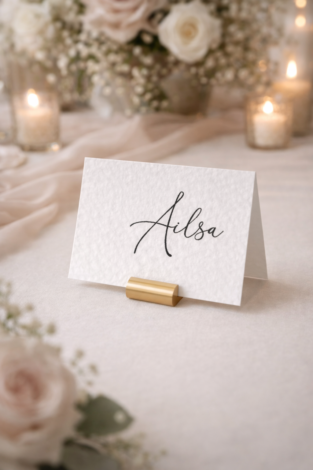 Luxury Personalised Wedding Place Cards | Custom Printed Table Name Cards