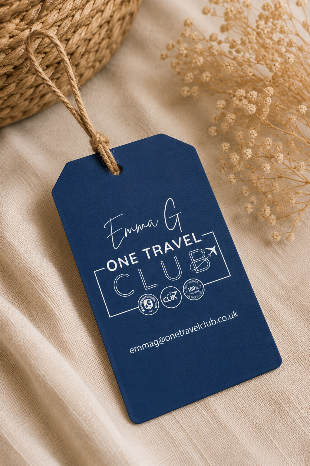 Personalised Cardstock Luggage Tags — Economy Custom Printed