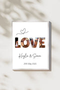 Personalised LOVE Photo Collage Print