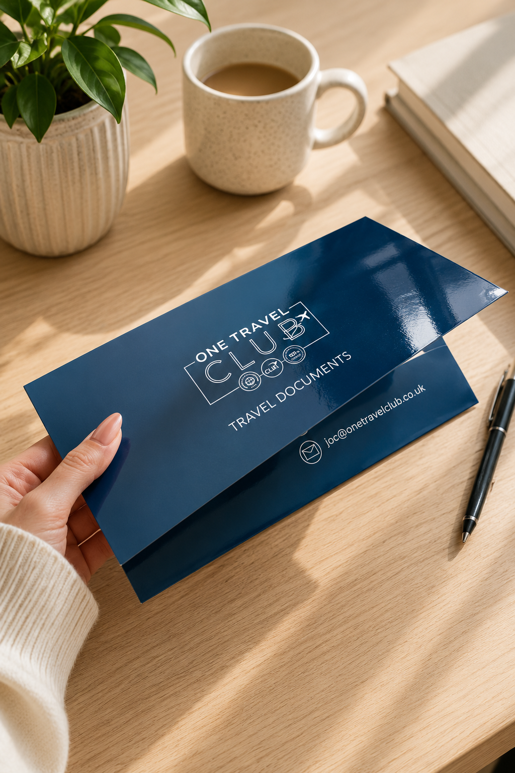 Custom Branded Tri-Fold Document Wallets – Personalised with Your Logo