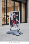 A1 Heavy Duty Pavement Sign — Silver