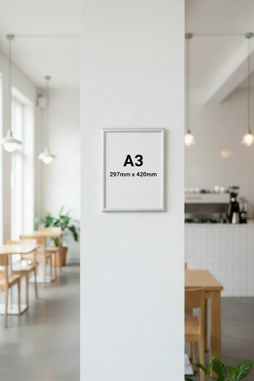 A3 Snap Frame Mockup Corrected