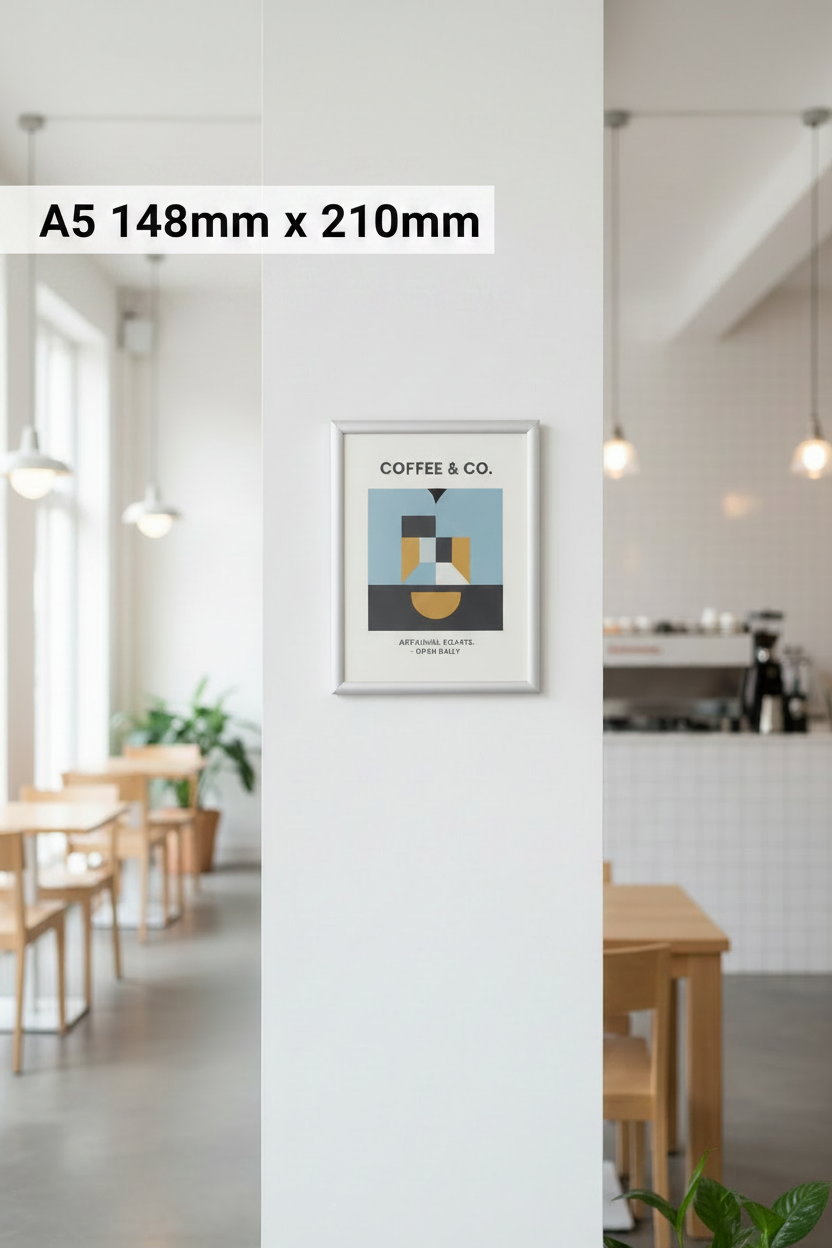 A5 Snap Frame with Size Label
