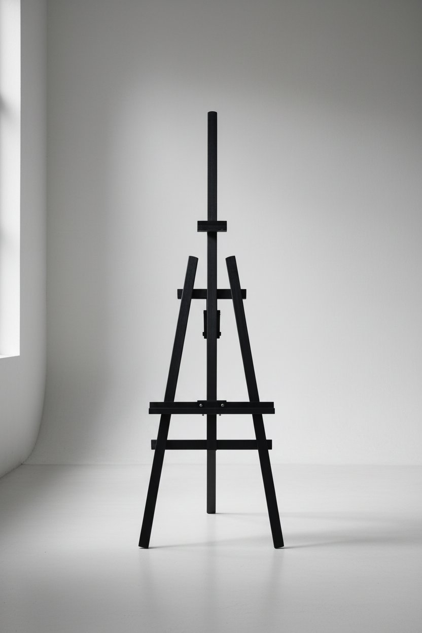 Black Easel Brightened