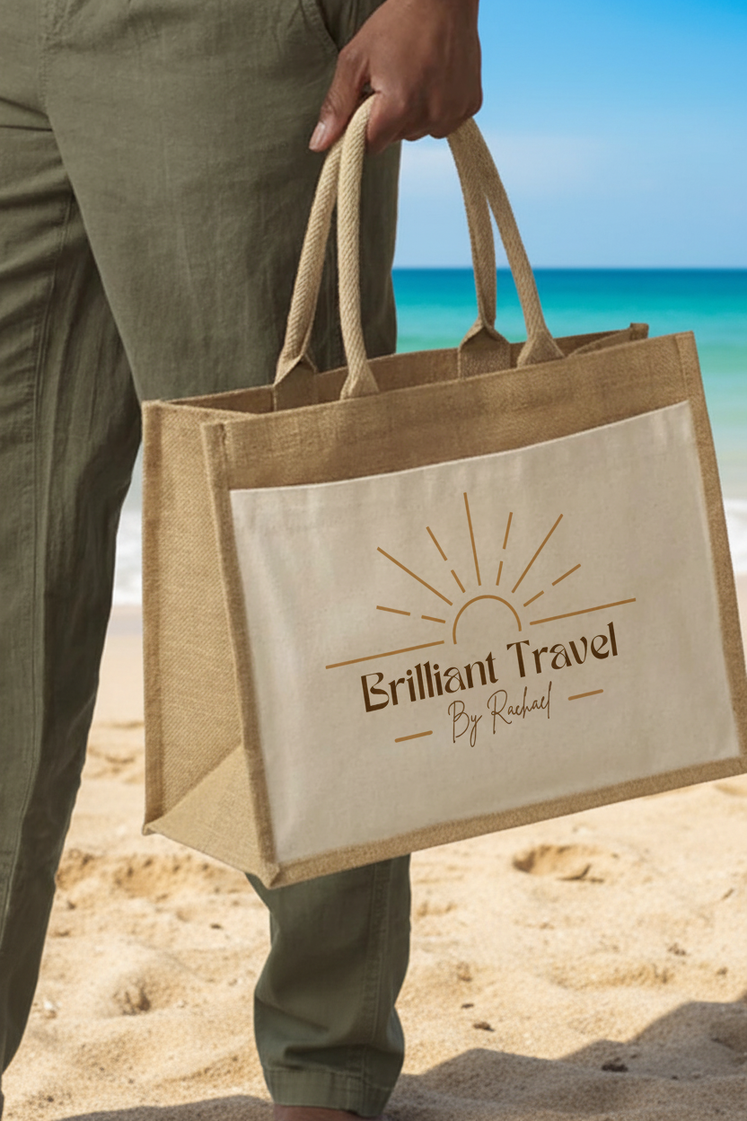 Brilliant Travel Beach Bag Mockup