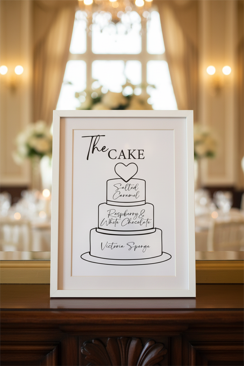 Cake Sign in Frame