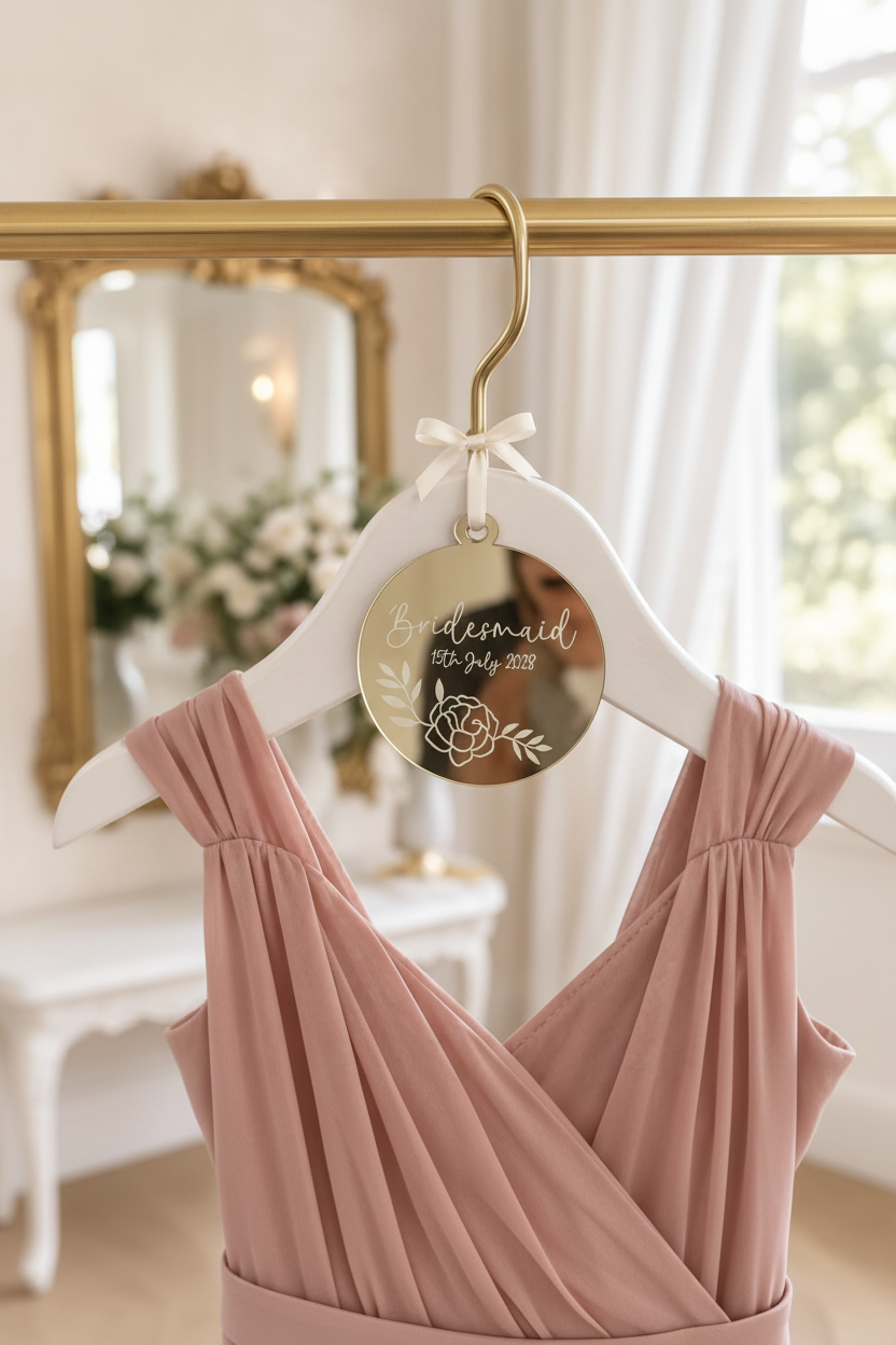 Champagne bridesmaid dress
