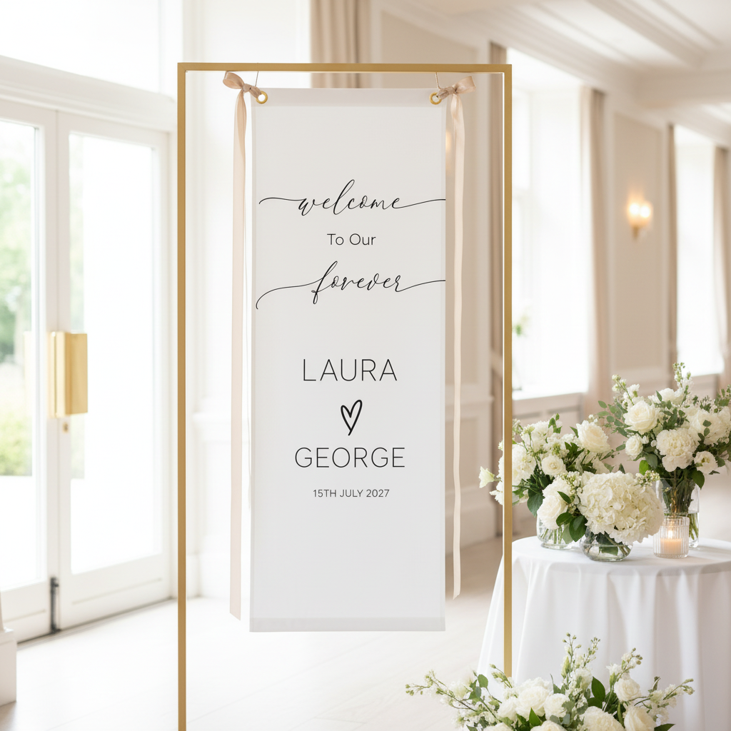 Gold frame stand indoor