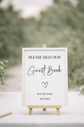Guest Book Sign Style 1 Framed