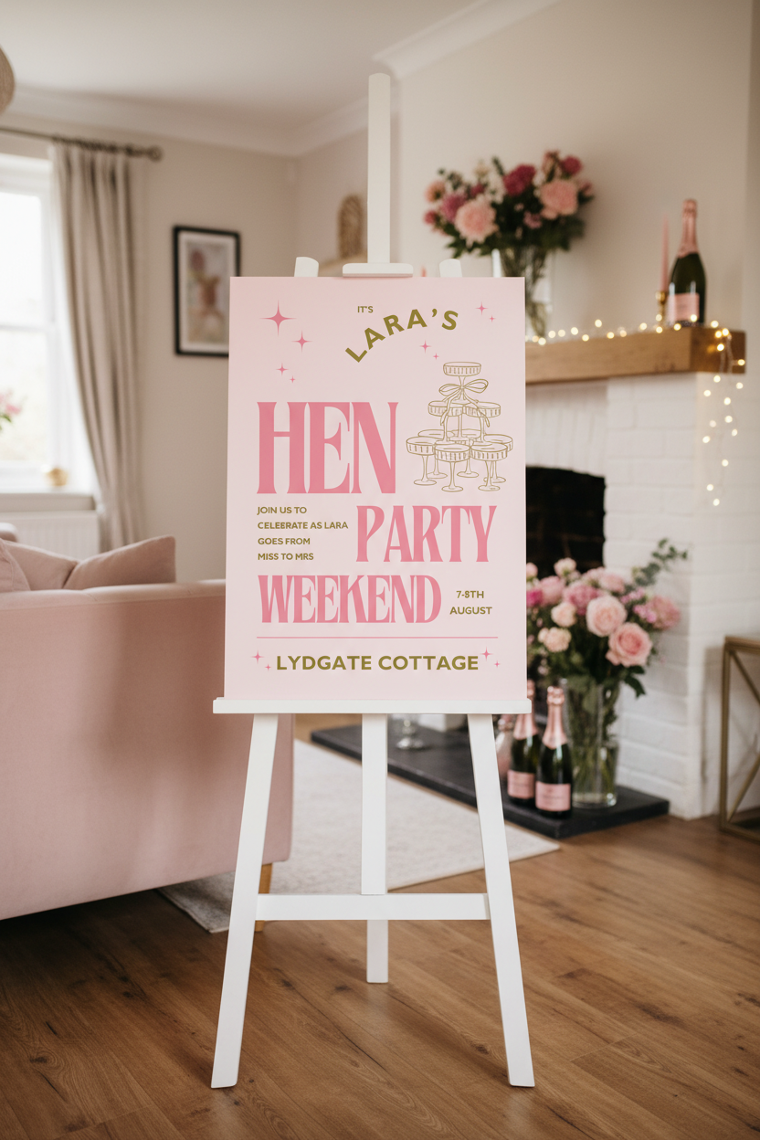 Hen Party Weekend Sign