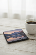 Personalised slate photo print and coaster 9cm square