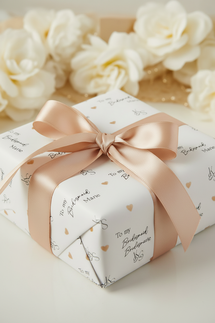 Personalised Wedding Wrapping Paper | Custom Printed Gift Wrap