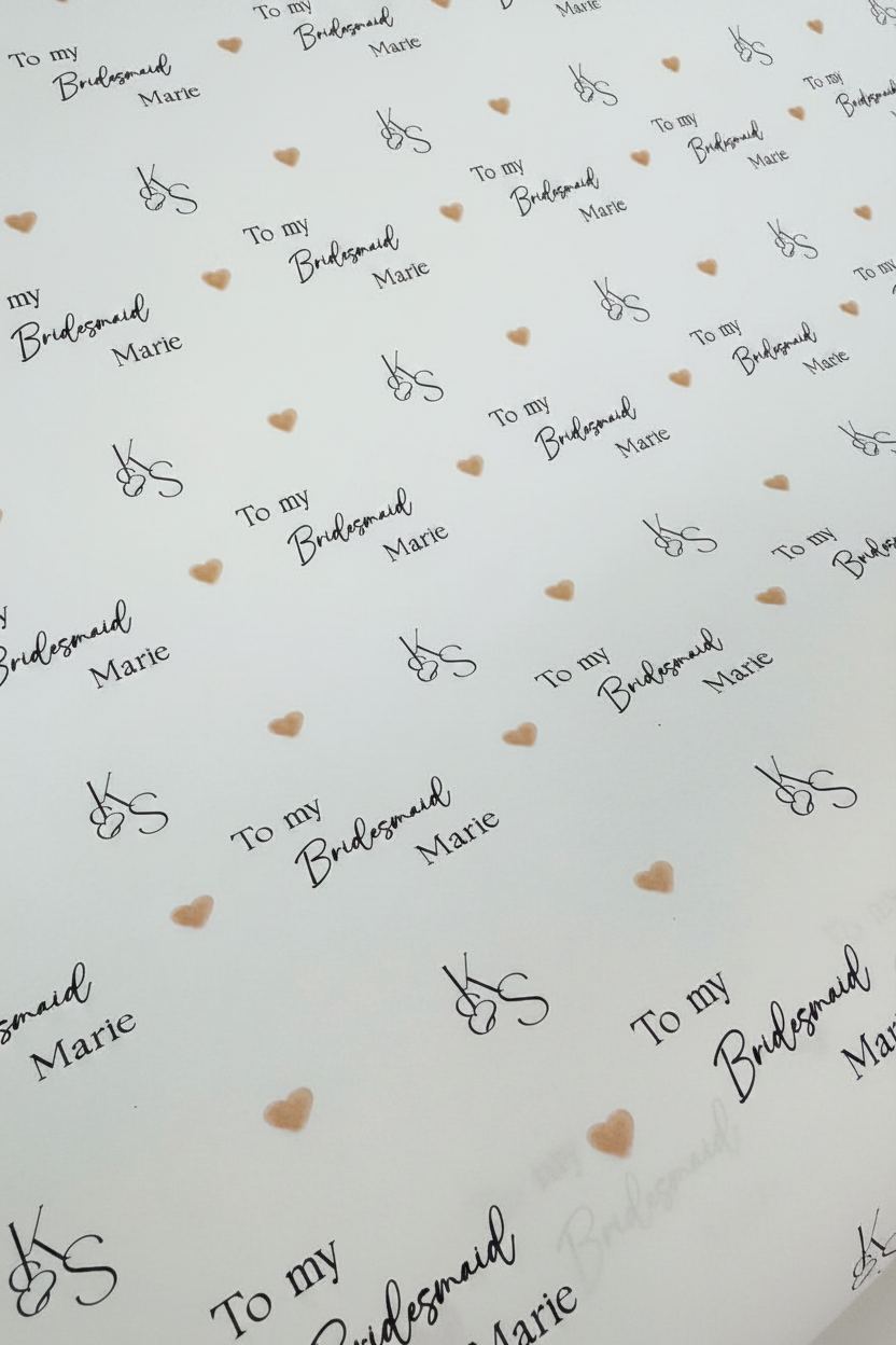 Personalised Wedding Wrapping Paper | Custom Printed Gift Wrap
