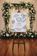 Lauren & Elliot Engagement Sign — Easel Mockup