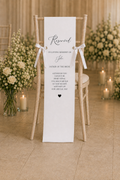 Personalised Memorial Fabric Reserved Seat Sign