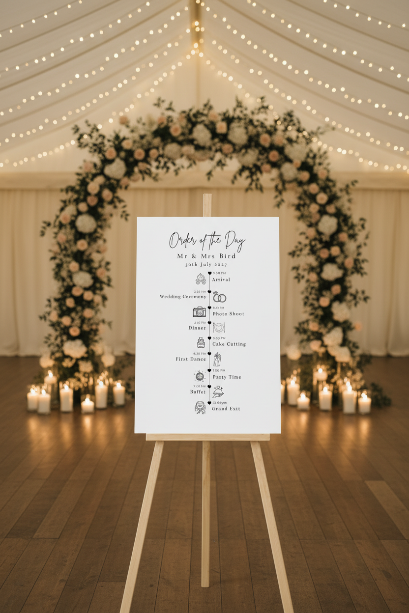 Order of the Day — Marquee Clean Easel