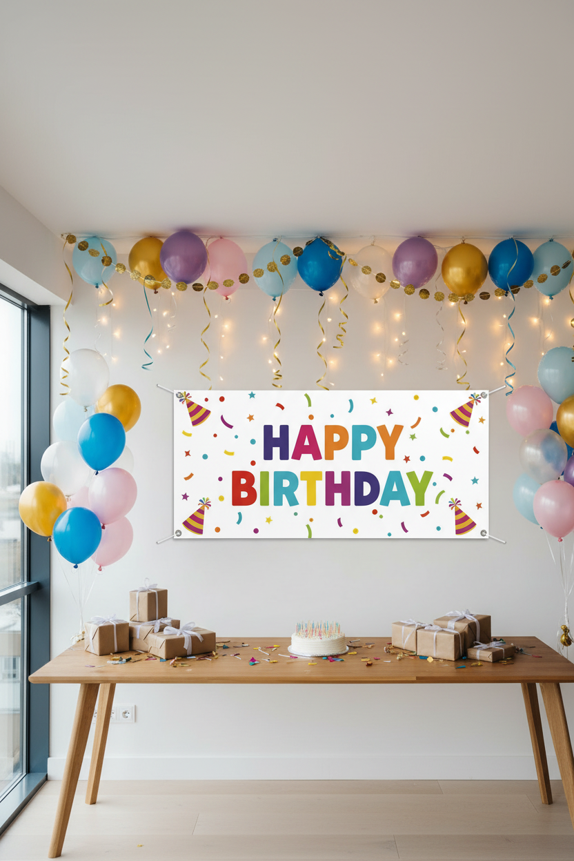 Personalised Occasion Banner Mockup 2:3