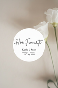 Personalised Wedding Stickers - No Logo 2:3