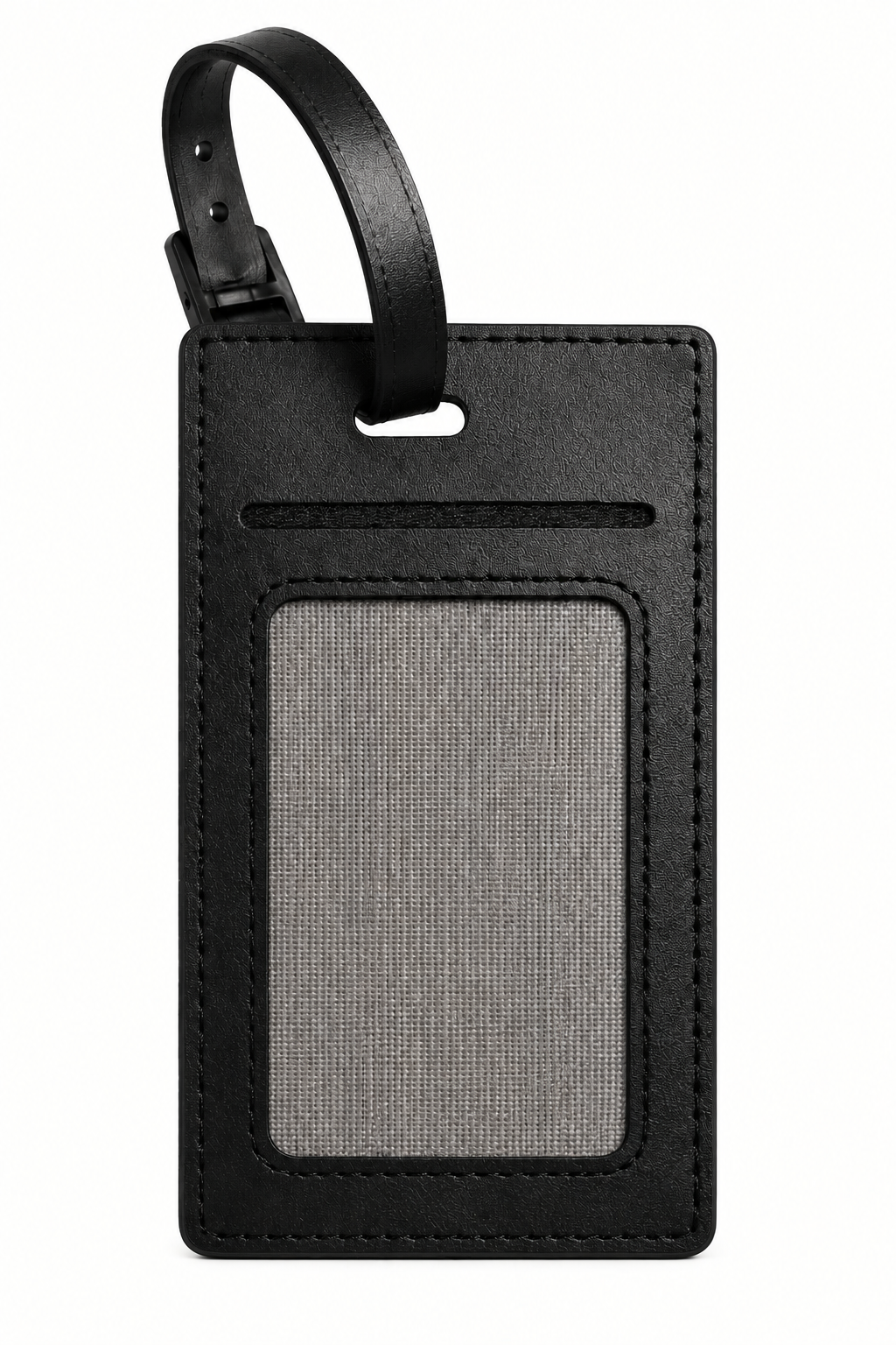 Rectangular luggage tag back