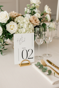 Signature Script Table Number Lifestyle Mockup