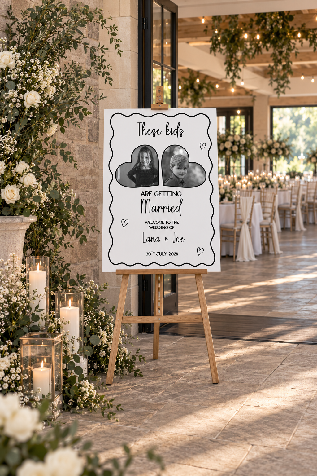 These Kids Are Getting Married wedding sign design