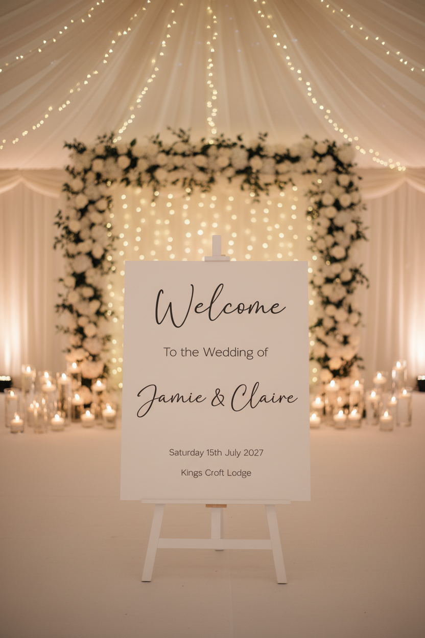 Welcome Board A1 — Marquee