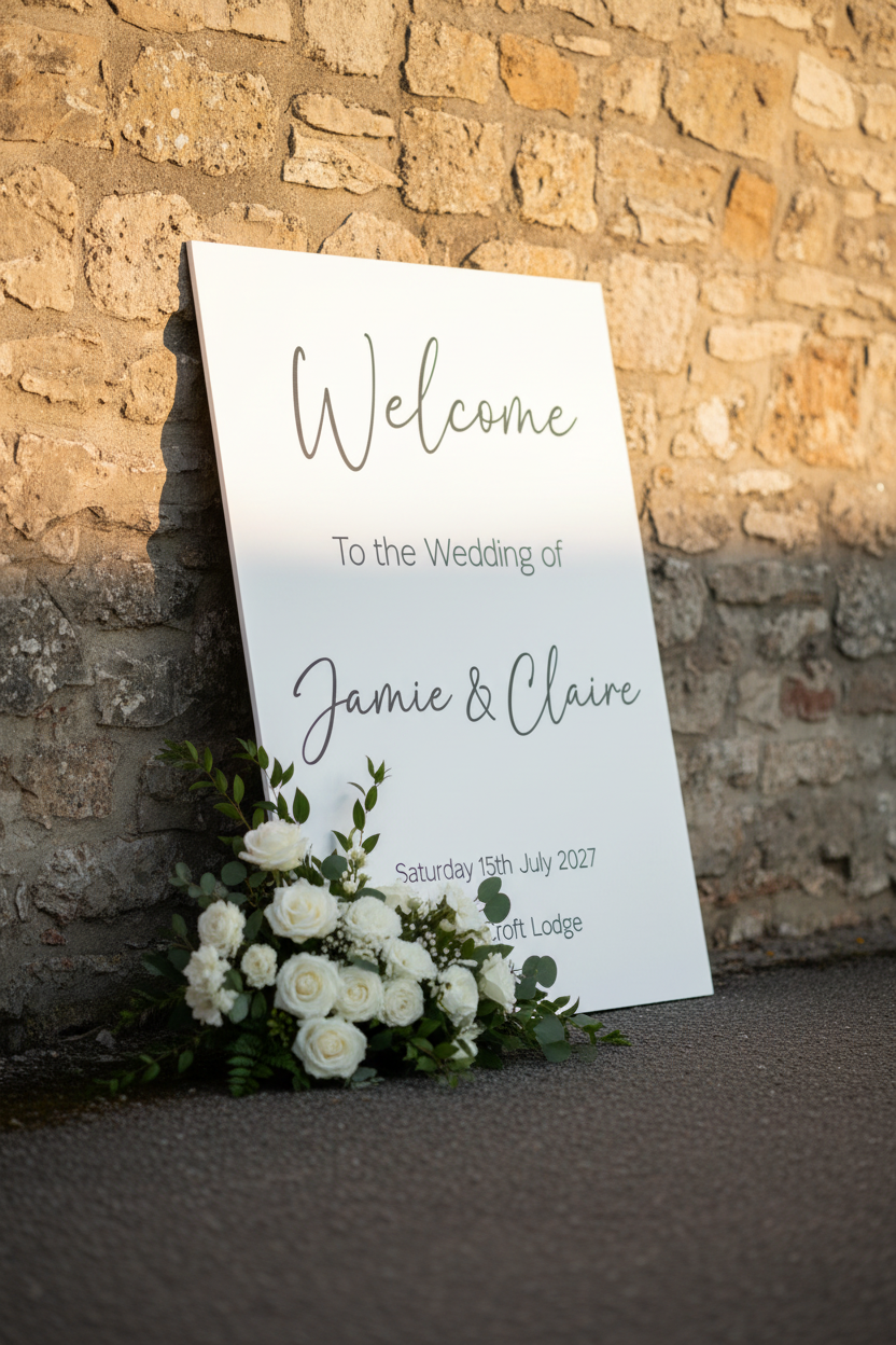 Welcome Board A1 — Outdoor