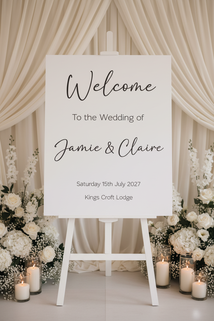Welcome Board A1 — Venue