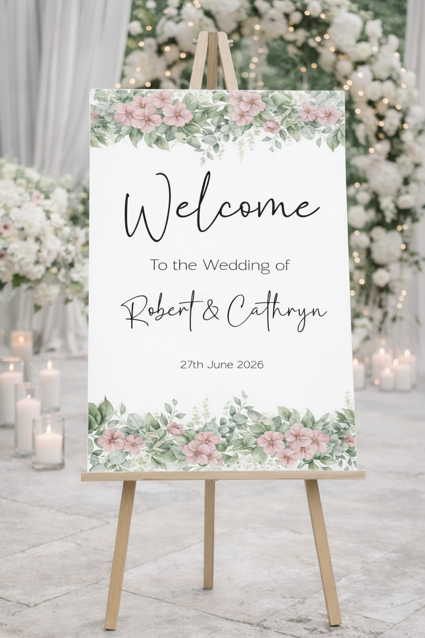 Welcome Board — Marquee