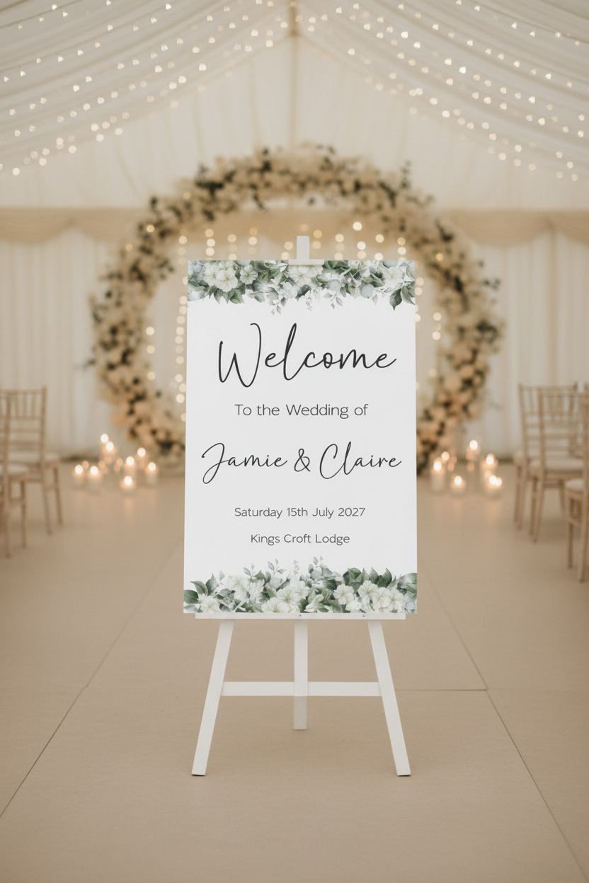 Welcome Board — Marquee