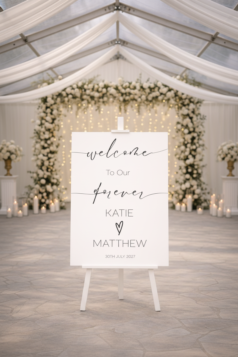 Welcome Board — Marquee