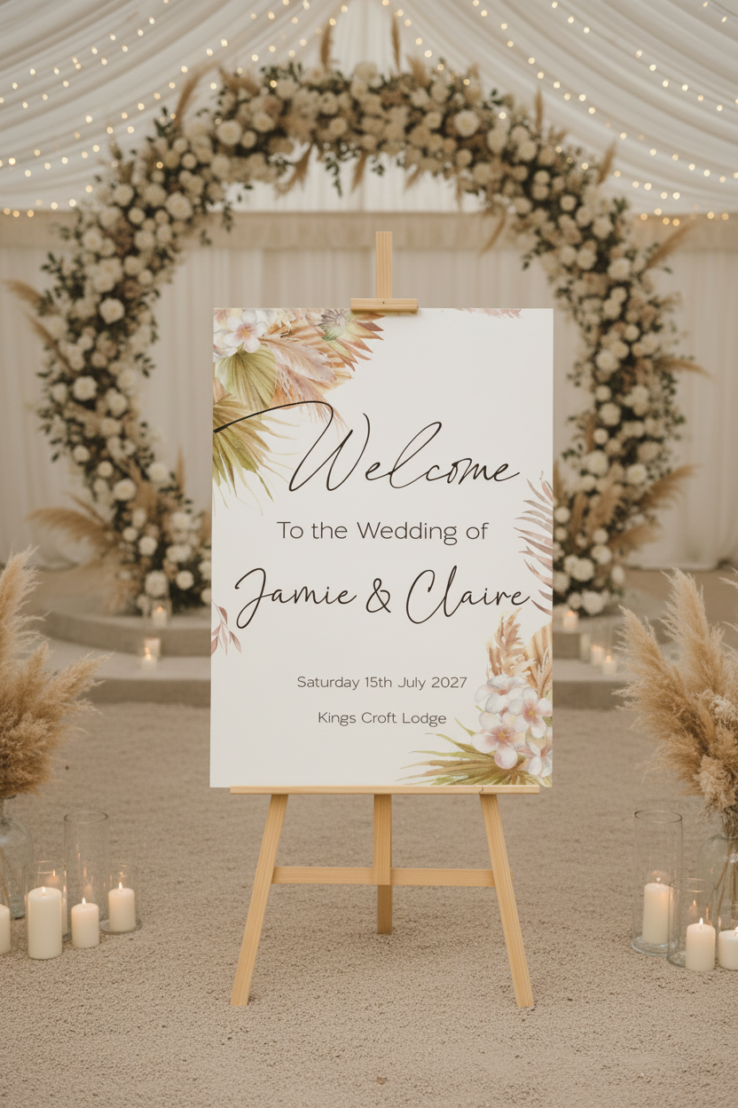 Welcome Board — Marquee