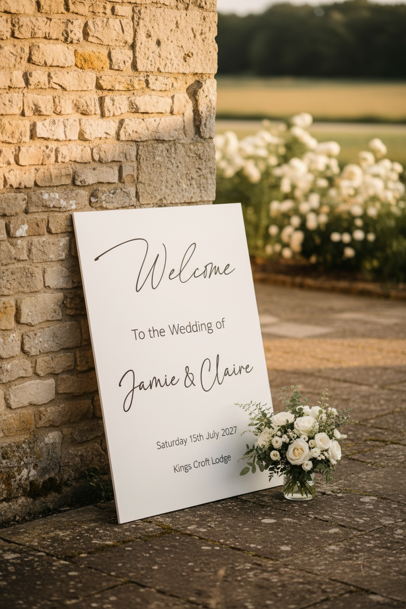 Welcome Board — Outdoor