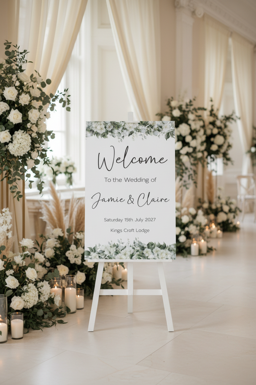 Welcome Board — Venue