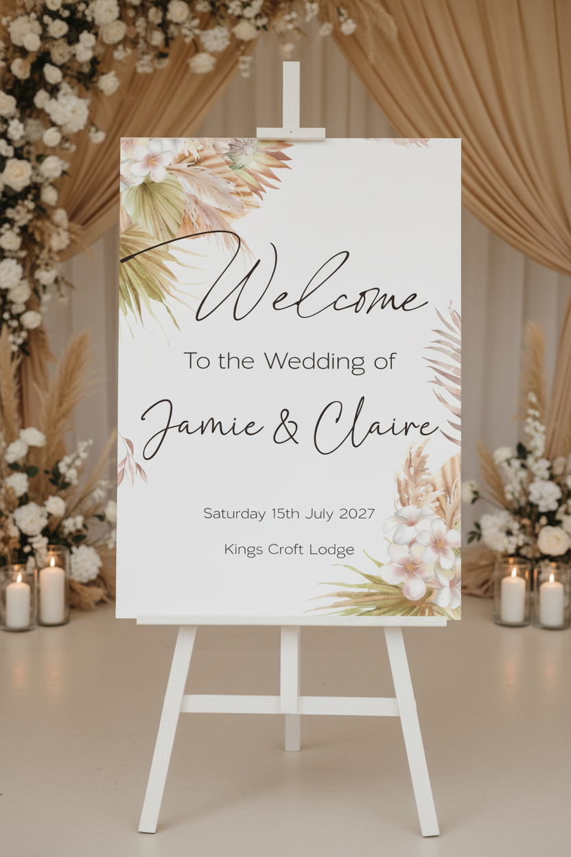 Welcome Board — Venue