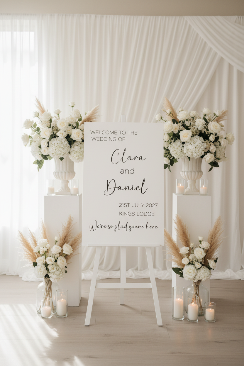 Welcome Board — Venue