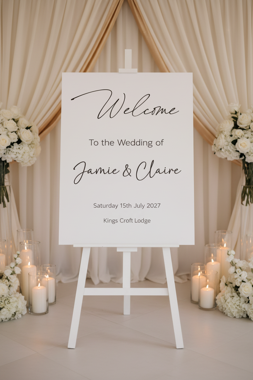 Welcome Board — Venue