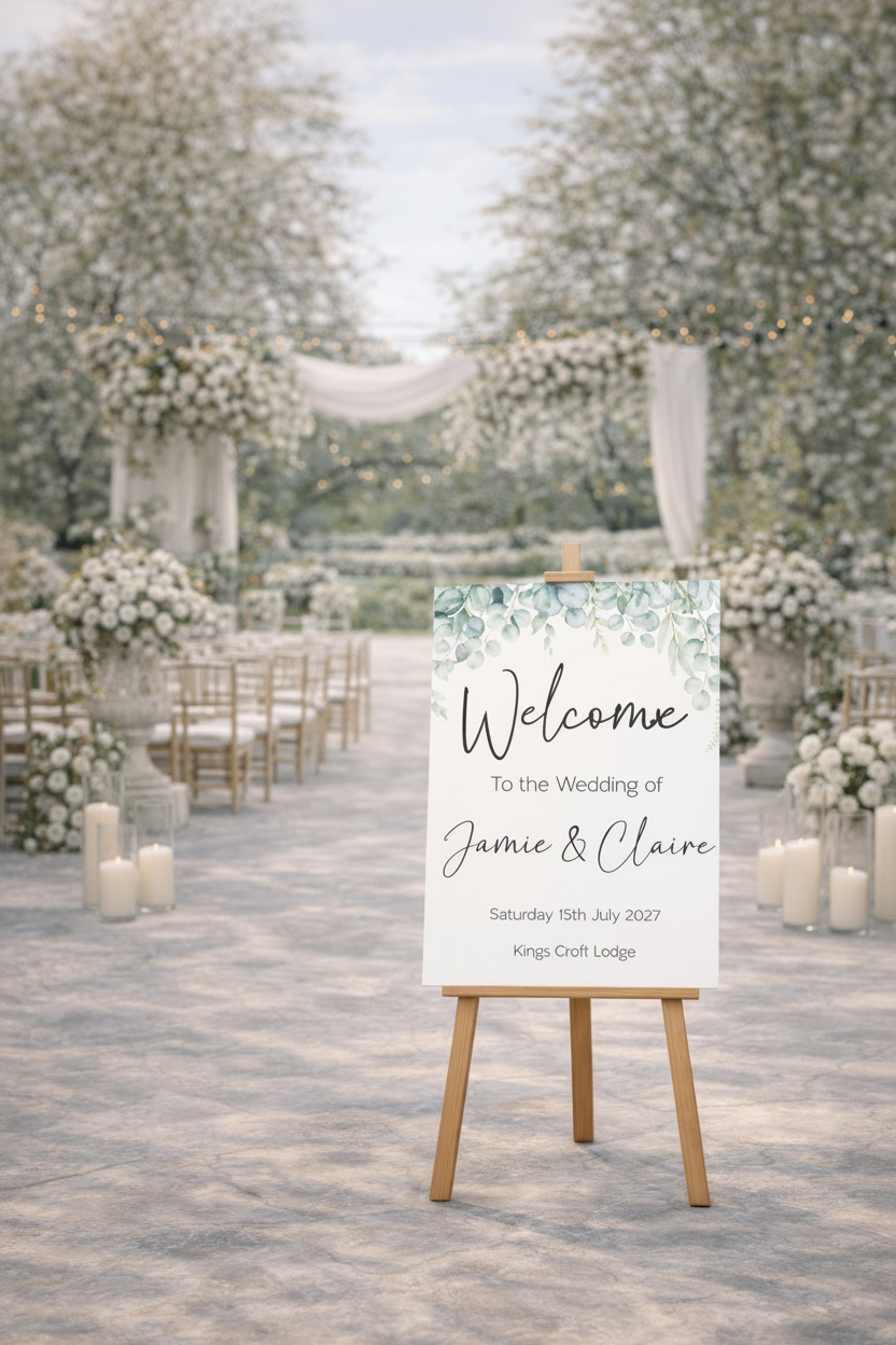 Welcome Board — Venue