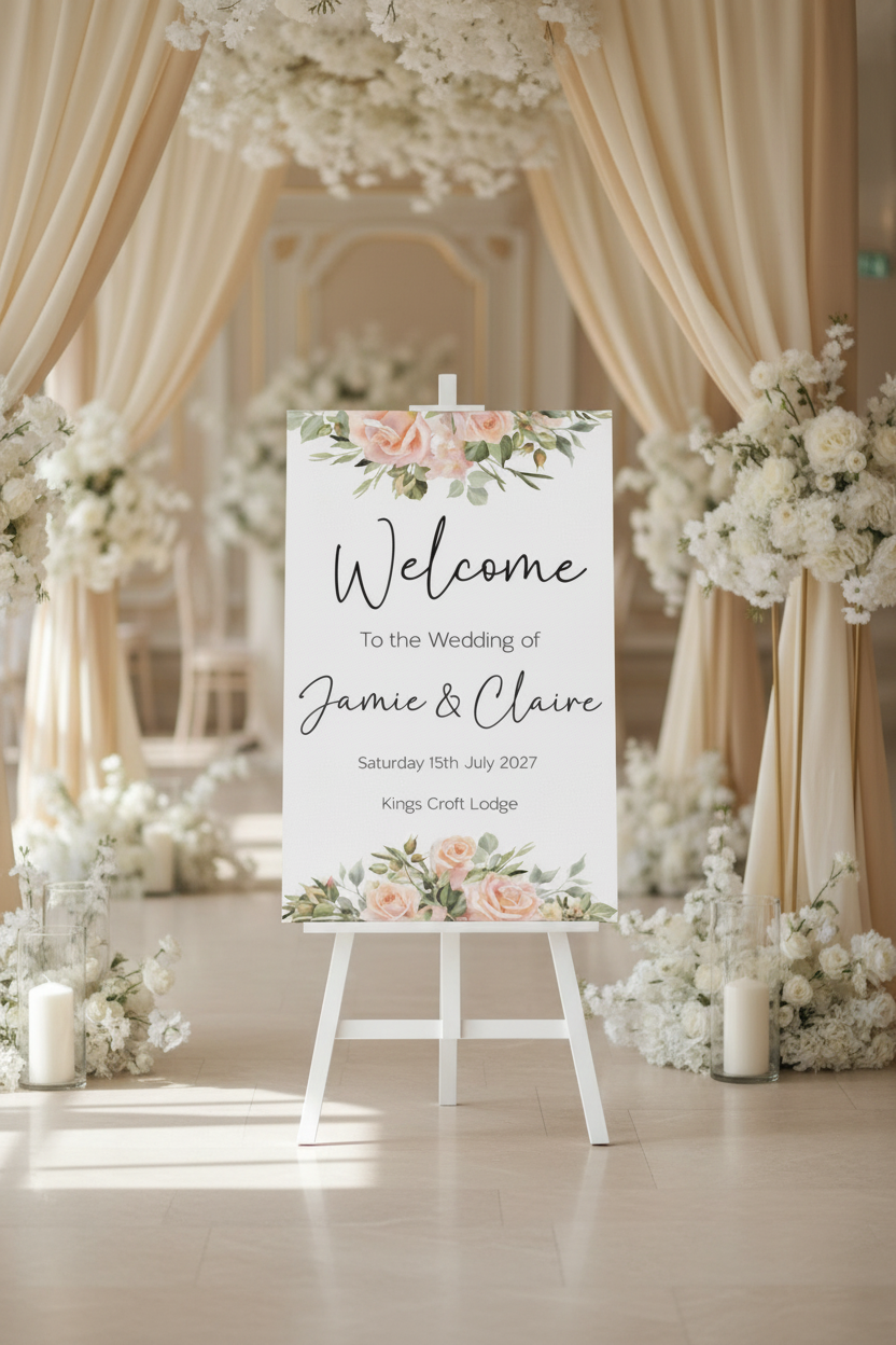 Welcome Sign — Venue